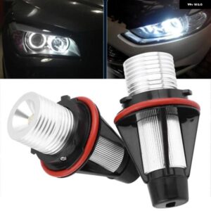 2個 車高輝度 6000K 5ワット エンジェルアイ LED ライトランプ E60 E61 E39 E53 車エンジェルアイ LED ライト
