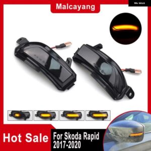 シュコダ ファビア 2014-19 ラピッド 2017-2020 サイド ウイング ミラー インジケーター ダイナミックウィンカー LED ライト