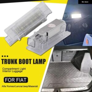 2X フィアット 500 500X 500L パンダ グランデ プント LED 足元 キャリア コンパートメント トランク ブーツ ライト インテリア グローブ ボックス ランプ