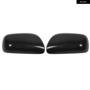 バックミラー ハウジング カバー ブラック UV サイドドア ウイング ミラー キャップヤリス 2006 2011