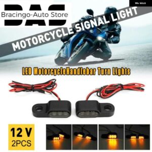 スズキ オートバイ LED ウィンカーライト ランプデュアルカラーメタルミニ インジケーター アンバー フラッシャーデイランニング ヤマハ