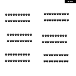 ブランキングエンドキャップ ラウンド チューブ インサートカバー 直径19MM 120個 ブラック