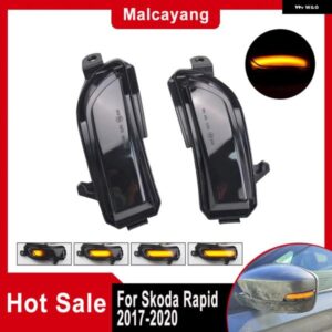 サイド ウイング ミラー インジケーター ダイナミックウィンカー LED ライト シュコダ ファビア 2014-19 ラピッド 2017-2020