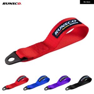 RUNSCO パフォーマンス牽引ストラップ フック強度ナイロン牽引フックロープ トレーラー牽引ストラップ
