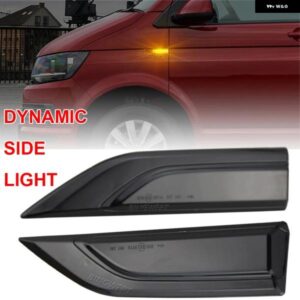LED ダイナミックサイドマーカー ウィンカーライト シーケンシャル ウインカーライト VW トランスポーター T6 マルチバンキャディー MK4 2015-2019