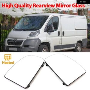 リアビューバックミラー ガラスドア ウイング ミラー 加熱サイドミラー ガラスフィアット DUCATO 2021-2023 RAM PROMASTER 2014-2023