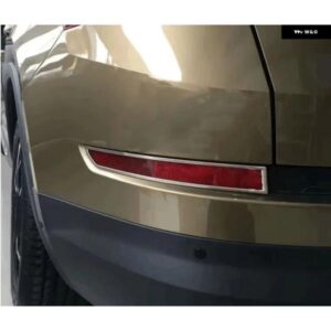ステンレス クロームリア フォグライト ランプカバー トリム アクセサリー シュコダ KODIAQ 2017 カー スタイリング
