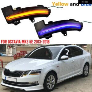 1ペア VW T-ROC T-CORSS 2018-2020 ダイナミック LED ウィンカーウインカーミラー フラッシャーライト シュコダ オクタヴィア MK3 A7 5E 2012-2018