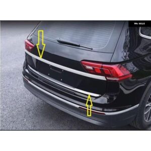 VW ティグアン 2018-2021-2022 リアテール トランクドア トリム 外装 モールディング ステンレス アクセサリー自動テールゲート