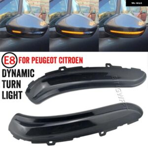 LED ダイナミックウィンカー ライト シトロエン C4 カクタス 2018-2021 フェイスリフト点滅 インジケーター シーケンシャル ウインカーランプ