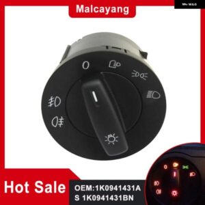 VW パサート B6 CC キャディー トゥーラン ゴルフ VI ジェッタ ラビット V 1K0941431N 1K0941431AS フォグ ヘッドライト スイッチ高性能