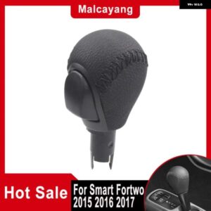 カーパーツ革自動 ギア シフト ノブレバー シフター スマートフォーツーフォーフォー 2015 2016 2017