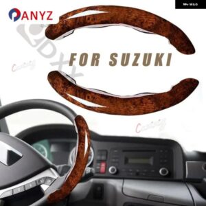 スズキ 質感抜群の木目調ステアリングカバー JIMN SWIFT ワゴンR VITARA
