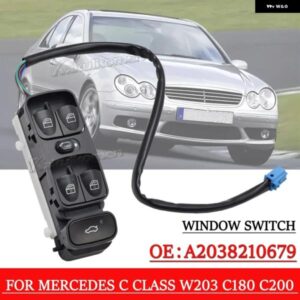 A2098203410 2098 203 410 パワー コントロール ウィンドウスイッチ ボタン MERCEDES CLK W208 W209 CLK200 CLK240 CLK280 CLK300 CLK350 CLK500