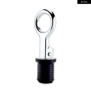 2個 1-1/4インチ マリン ステンレス ハンドルゴム排水プラグスナップタイトフリップ スタイル 船体護岸ボートアクセサリー