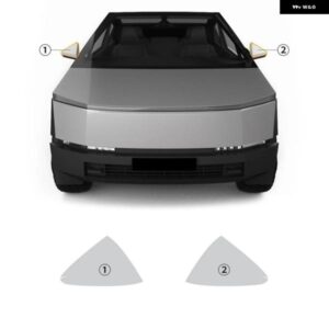 TESLA CYBERTRUCK 2024 TPU ペイント フィルム バックミラー HD スクラッチ プロテクター 外装 アクセサリー