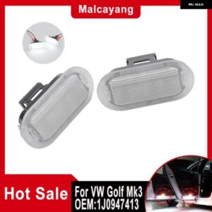 VW ゴルフ MK3 カブリオ MK4 シュコダ オクタヴィア シート 2個 LEDドアカーテシライト下ハザードランプ 1J0949105A 1J0947411E 1J0947411B
