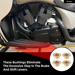 韻を踏む シフト ブレーキレバーブッシュ 4X CNC シフト ブレーキレバーブッシュ VICTORY CROSS COUNTRY ROADS VISION 1996-2018