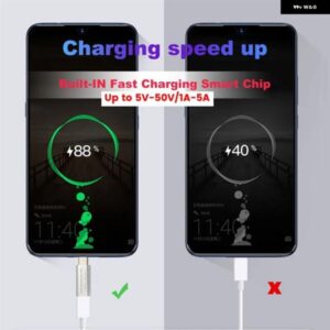 5個 USB TYPE-C データブロッカー USB C TO C データブロッカー ジュースジャッキング 最大 50V/5A高速充電をサポート