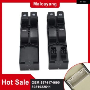 カーアクセサリー 8974174690 いすゞ D-MAX 2011-2019 2ドアマスターパワーウィンドウスイッチ コントロール レギュレータ ボタン