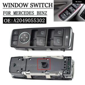 A2049055302 フロント左ウィンドウ コントロール スイッチ メルセデス W204 W212 C Eクラス S212 C250 C300 C350 C63 E350 E550 E250