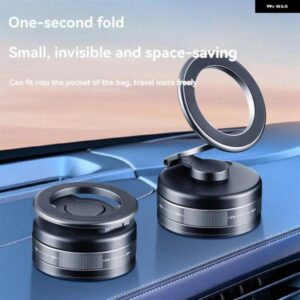 S11 自動車電話 ホルダー 真空吸着強力なマグネット手ぶれ補正 ホルダー 360 度回転 折りたたみ 式磁気 マウント