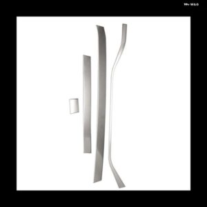 ダッシュボード センター コンソール 装飾ストリップ装飾アクセサリー VW T-ROC 2017-2022 シルバー