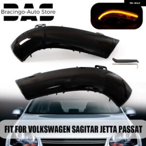 サイドミラー 信号ウインカー ウインカーライト ブラック VW ゴルフ 5 MK5 GTI パサート B5.5 B6 ジェッタフラッシュライト