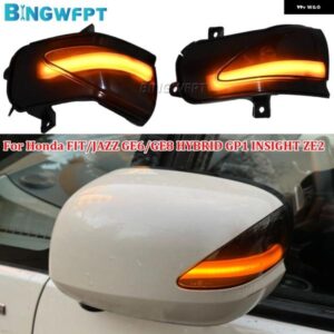 ペア インサイト ZE2 2013-2014 バックミラー ダイナミック LED インジケーター ランプ フィット/ジャズ GE6/GE8 2009-2014 ウィンカーライト