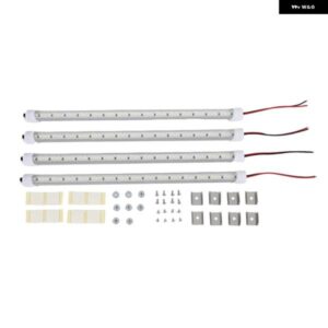12V インテリア LED ライトバー 48 LED ストリップライトスイッチとマグネット付き 6500K 白色光車バン RV 米国プラグ付き