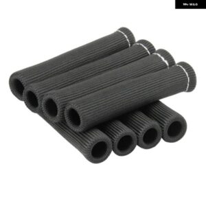 8個 2500° スパークプラグ ワイヤー ブーツ プロテクター スリーブ ヒートシールド カバー LS1/LS2