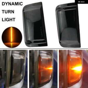 RAM プロマスター 2006-2019 サイド ウイング バックミラー ダイナミックウインカー流れるインジケータ LED ウィンカーライト