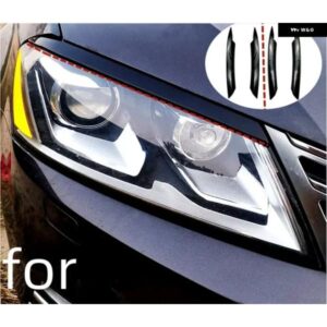 ヘッドライト アイブロウ トリム VW パサート B7 ヘッドライト アイブロウ トリム ストリップ車 外装 スタイリング 2010-2014 ABS