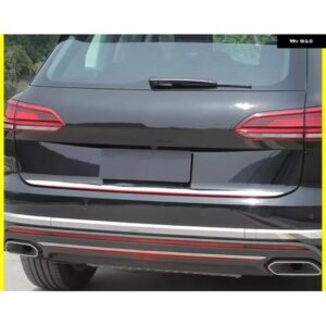 リア トランク テールゲートバックドア蓋テールゲートストリップクロームカバー トリム スタイリング アクセサリー ステッカー VW トゥアレグ 2019-21