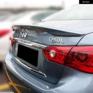 インフィニティ Q50 Q50S スポイラー ABS 材料 リア ウイング プライマーカラーリア スポイラー インフィニティ Q50 スポイラー 2013 + 2017