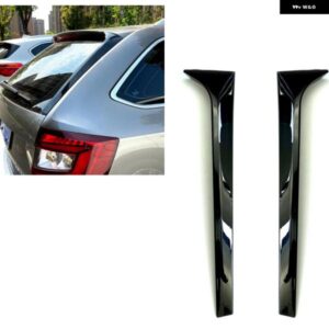 シュコダ オクタヴィア エステート 2014-2019 リアウィンドウ トリム サイド スポイラー ウィンググロスブラック トランク リッドテールゲートカバー カナー