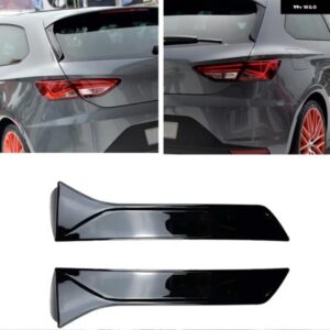 SEAT LEON 5F FR MK3 MK3.5 2013-2021 リアウィンドウ トリム テールゲートサイド スポイラー ウィング トランク 蓋エッジ フラップ シェード カバー