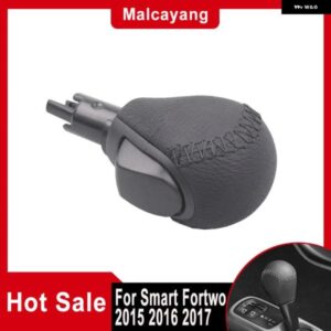 カーパーツ革自動 ギア シフト ノブレバー シフター スマートフォーツーフォーフォー 2015 2016 2017