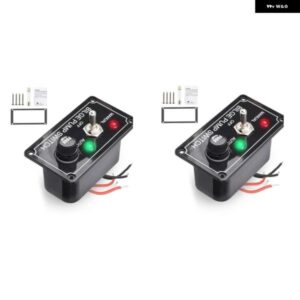 2X DC 12V 溶融マリンビルジ ポンプ スイッチ パネル LED インジケータライト付き手動/オフ/自動 3 ウェイトグルスイッチ