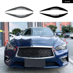 ヘッドライト アイブロウ トリム インフィニティ Q50 2014-21-2023 ヘッドランプ ライトカバー 眉 ヘッドランプ