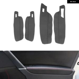 VW ゴルフ MK7 2014-18ドアハンドル パネル /センター コントロール アームレスト マイクロファイバーレザーカバー