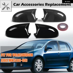 VW ゴルフ 5 MK5 GTI R32 2003 - 2009 バックミラー カバー キャップ トリム リア ウイング ミラー キャップ左 + 右 M スタイル