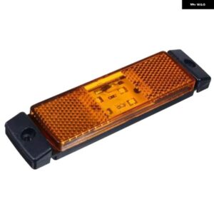 10個 10V-24V 4 LED アンバー トラック サイド マーカーライト リアポジションランプトレーラー トラック バンアクセサリー
