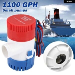 1100GPH 12V スイッチボートヨット付き電気海洋水中ビルジサンプウォーター ポンプ