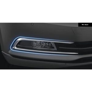 ステンレス フロント フォグライト ランプ フレーム カバー トリム VW MAGOTAN パサート B8 2017-19 装飾アクセサリー