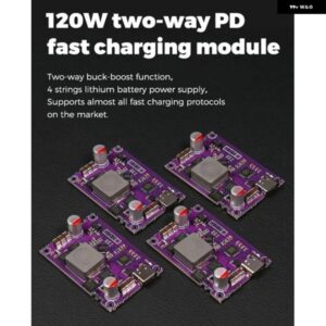 120ワット 双方向 PD 高速充電 モジュール 4S 充電トレジャー モジュール 回路基板ハイパワー PD 高速充電ブースト/バック
