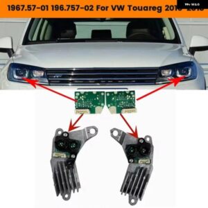 1ペア LED ボードチップ モジュール 196757-01 196.757-02 VW トゥアレグ 16-18 デイタイム ランニングライト ボード 19675701 19675702