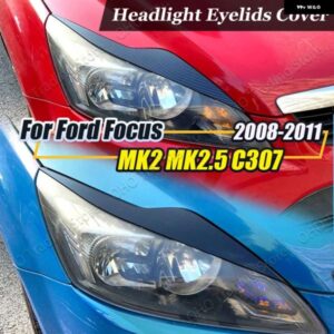 フォーカス 2 MK2 MK2.5 カーボン 外装 カバー カー スタイリング アクセサリー 2008-2011 ABS ヘッドライト アイブロウ ヘッドランプ