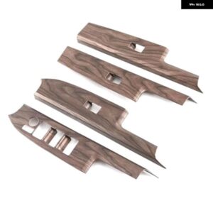 4個入り 車用ウィンドウガラス リフト ボタン スイッチカバー トリム ドア アームレスト パネル トヨタ BZ4X 2022 2023 マホガニー