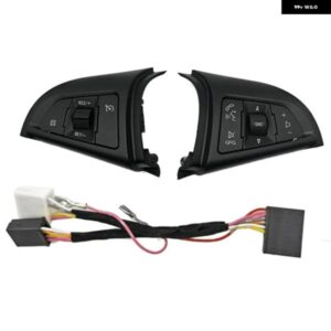 1ペア 96892135 96892140 シボレー クルーズ 2009 -2014 車用 ステアリングホイール ボタン クルーズスピード コントロール スイッチ ワイヤー付き